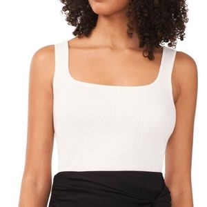 Halogen Transfer Rib Sweater Tank